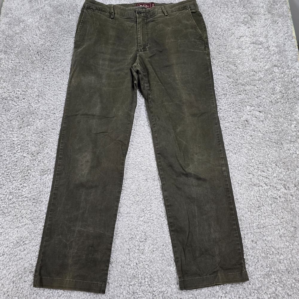 Marlboro Classics Men’s Chino Pants Green Straight Leg EU 54 (fits 36x31) Rugged
